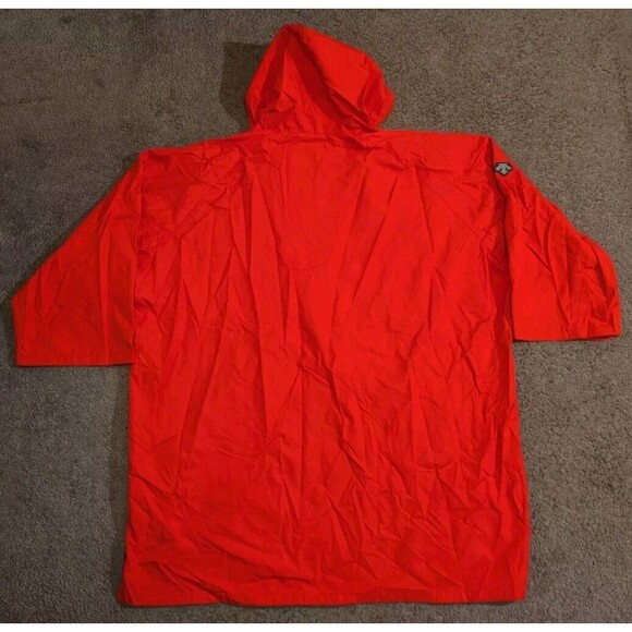 Descente Oversized Ski Poncho Pullover Jacket Red Men's Size Large - Picture 3 of 8
